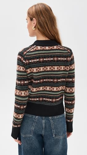Vince Women's Fair Isle Polo Sweater3