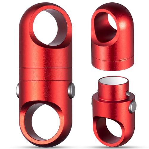 Image of FEGVE Strong Magnet Quick Release Keychain Connector | Anti-fall,Double-Pin Lock Mechanism,360 Rotatable,One-handed Operation