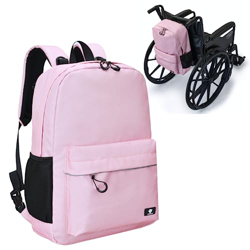 Fenrici Adaptive Backpack for Girls, Boys for All Abilities and Ages; Wheelchair Backpack with Adaptive Design; Perfect for Travel, School, and Everyday Adventure, Cool Pink