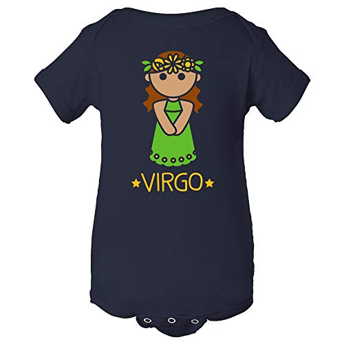 UGP Campus Apparel Cartoon Astrology Virgo - The Maiden Birthday Horoscope Infant Creeper Bodysuit - Main Image