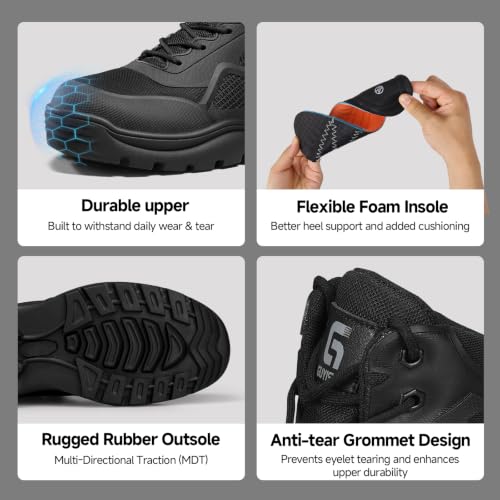 Image of Steel Toe Boots for Men Work Indestructible Safety Boots