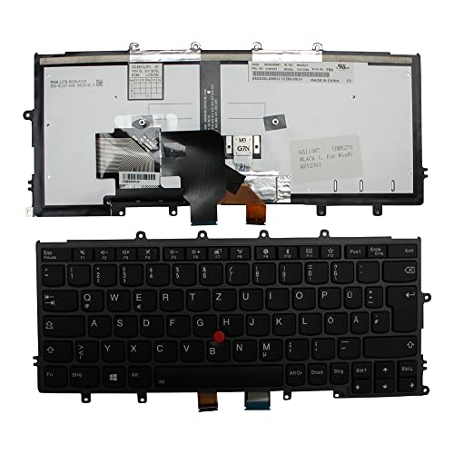 Clavier Lenovo X270 Power4Laptops idéal pour le télétravail en version allemande