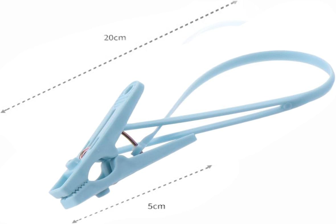15 PCS Laundry Hooks Clip with Rope, Plastic Clothes Pins, Super Strong Hanger Clips for Clothing Store Home Office & Workshop