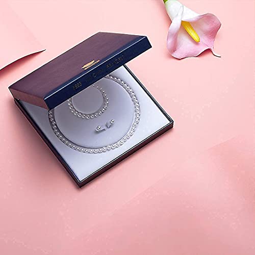 Ciciliya Freshwater Pearl Strand Necklace Set Include Bracelet And Stud Earrings In Leather Gift Box For Women #TOP6