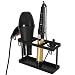 Metal Wall Mounted or Countertop Hair Accessory Organizer Caddy, Blow Dryer & Flat Iron Holder, Black