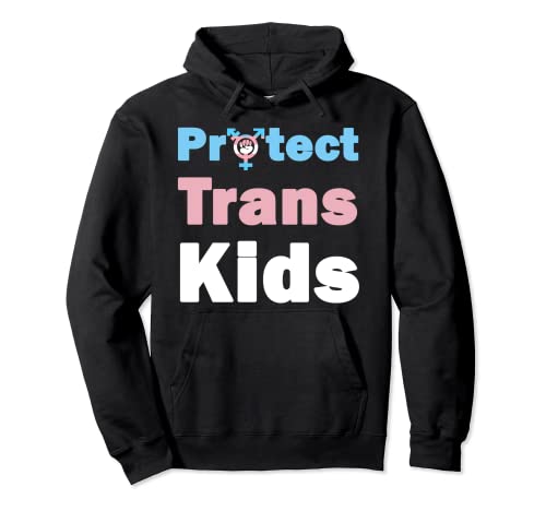 Protect Trans Kids Shirt Transgender Flag Sign orgullo regalo Sudadera con Capucha