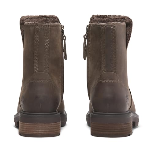 Timberland Timberland Women's Brimfield Mid Warm Lined Boot, Medium Brown Full Grain, 6.5 Medium