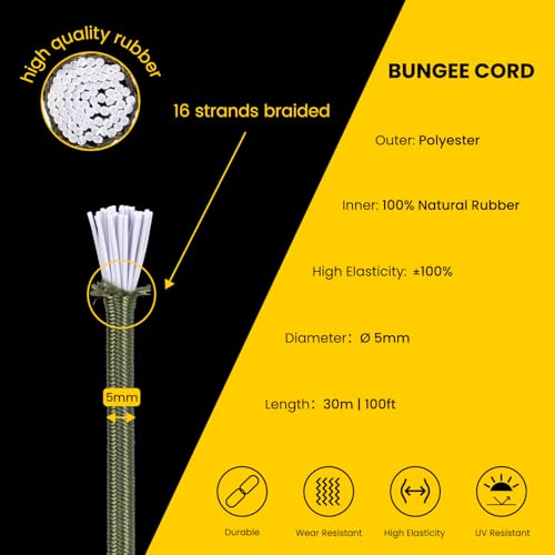 Tendeur elastique 5mm anti-rupture Brotree pour bâche extérieure