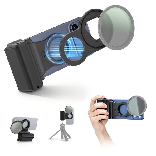 Soporte magnético JJC de filtro 67mm con agarre para iPhone 17 y 16 Pro
