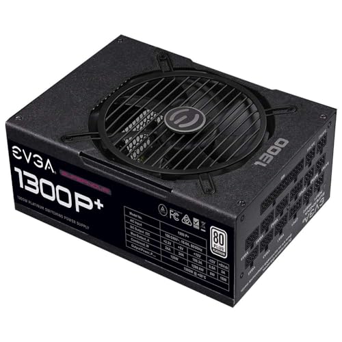 EVGA Supernova 1300 P+, 80+ Platinum 1300W, Fully Modular, 10 Year Warranty, Includes Free Power On Self Tester, Power Supply 220-PP-1300-X2 (EU), Black