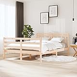 MOBCANT Giroletto,Decorazione della camera da letto Letto matrimoniale Rete letto Basi a doghe utilizzabile per scuole Albergo Camera degli ospiti Dormitorio in Legno Massello 140x190 cm