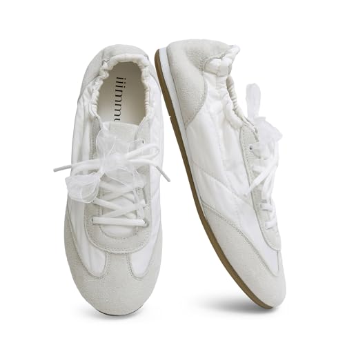 Image of iiimmu Ballet Flats Sneakers for Women Casual Walking Shoes