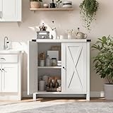 Estantes flexibles y práctica de cocina: con estantes de 76 x 40 x 80 cm y estantes ajustables en 3 alturas. La espaciosa mesa organiza perfectamente accesorios de cocina, libros o vasos. Se adapta individualmente como mueble de cocina, armario auxiliar o armarios de cocina, incluso para espacios pequeños.