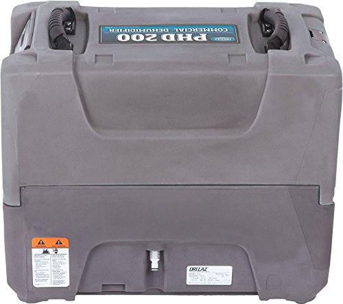Dri-Eaz PHD 200 Commercial Dehumidifier with Pump, Crawl Space and Basement Drying, F515, Up to 16 Gallon Water Removal per Day, Gray - Thumbnail 4