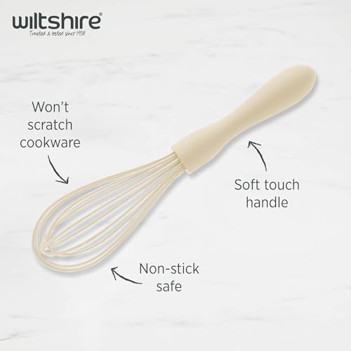 Wiltshire Silicone Whisk, Egg Whisk, Baking & Whipping Balloon Whisk, Heat-Resistant Utensil, Non-Stick, Non-Scratch, Biscotti, 21x5x5cm - Image 3
