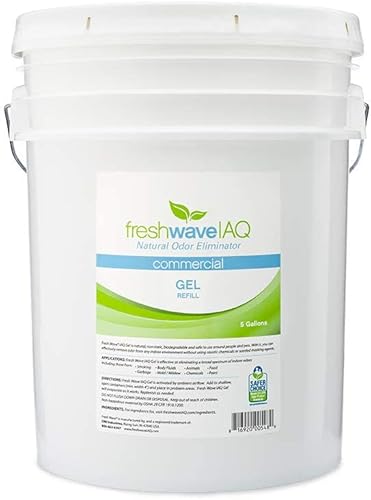 Fresh Wave IAQ Recambio de gel comercial para eliminar olores, cubo de 5 galones, absorbente de olores para el hogar, alivio de olores más seguro,