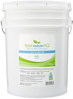 Fresh Wave IAQ Commercial Odor Eliminating Gel Refill, 5 Gallon Bucket | Odor Absorbers for Home | Safer Odor Relief | Natural Plant-Based Odor Eliminator | Refill For 8oz & 16oz. Gels