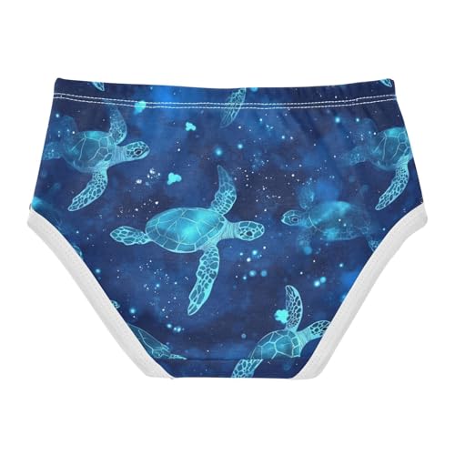 Wusikd Sea Turtles Girls' Underwear Cotton Sea Girls Briefs Soft Toddler Underwear 2T2