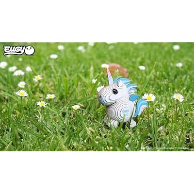 Eugy Unicorn Sky 3D Puzzle, 28 Piece Eco-Friendly Educational Toy Puzzles for Boys, Girls & Kids Ages 6+