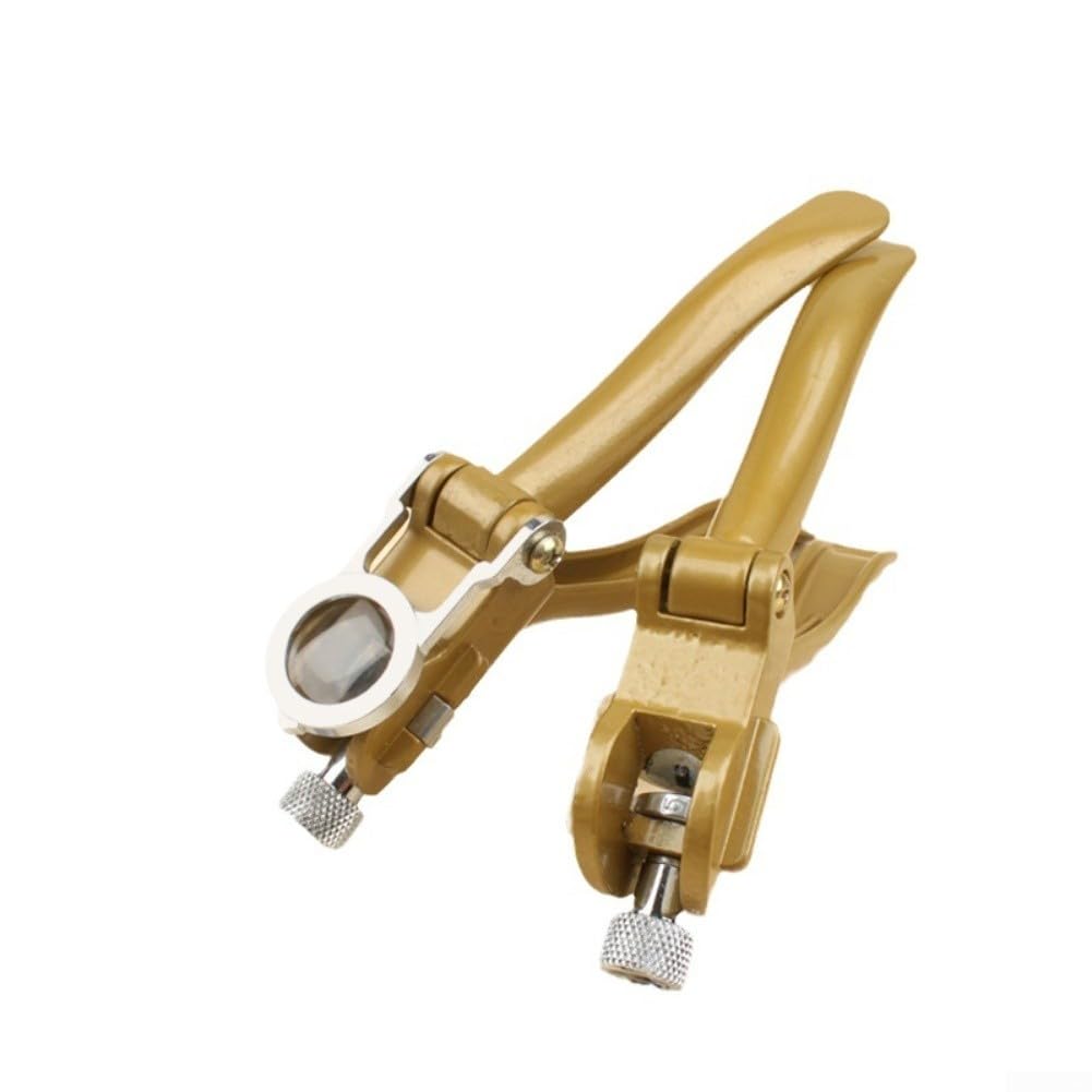 Juego de Alicates para Anillo de Retención con Punta de Aleación para dura y para ajuste 40-70mm - para herramienta Ergonómica para Interior y Exterior(With a magnifying)