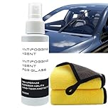 100ml Anti Fog Spray for Car Windscreen,Glass Cleaner & Demister with Water Repellent Coating,Windshield Rain Repellent,Glass Cleaner Spray for Clear Visibility,Safe&Gentle,Effective,Easy to Operate