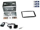 Radioeinbau Komplettset mit Lenkradfernbedienungs Adapter und Einbaublende