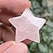 Fekuar Rose Quartz Crystal Star Chakra Stones for Reiki Healing Yoga Balance Meditation Polished Mini Pocket Palm Stone 1 Inch (30mm)