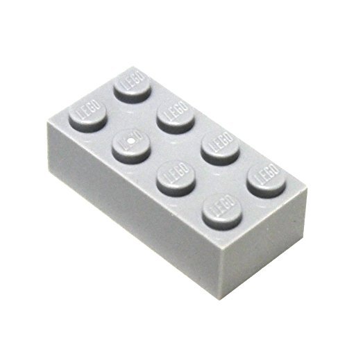 LEGO Parts and Pieces: Light Gray (Medium Stone Grey) 2x4 Brick x50