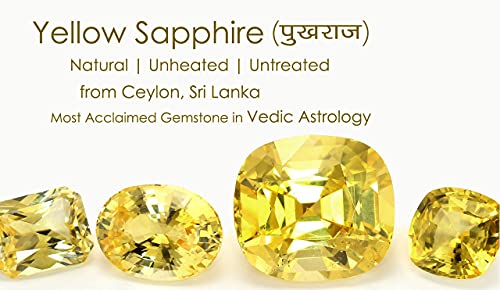 Saphir jaune naturel de Ceylan 5,25 carats Pukhraj pour création de bijou - 4