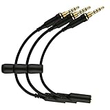 Topoint Replacement iPhone 5 Case Headphone Waterproof Cable/ Wires/ Adapter, 3.5mm Ring Stereo Convert Connect Cable for iPhone 5c 5s Waterproof Case with Seal Cover Plug (3 Pack)