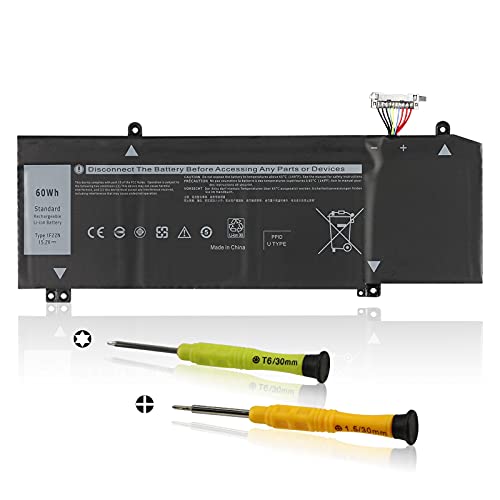 ANTIEE 60Wh 1F22N Laptop Battery Compatible with Dell Alienware M15 R1 P79F P79F001, Alienware M17 R1 P37E P37E001, Dell G5 5590/ G7 7590/ G7 7790 Series 0HYWXJ HYWXJ 01F22N 06YV0V JJPFK 0JJPFK 8622M