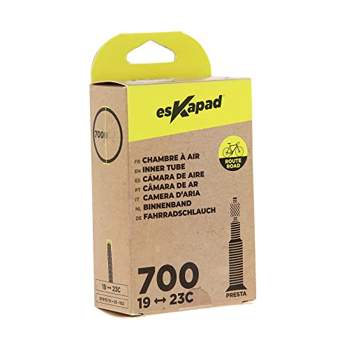 esKapad Road Bike Inner Tube, 700 x 19/23C Presta Valve Unisex-Adult, Black, 700 x 48-23 mm - Image 4