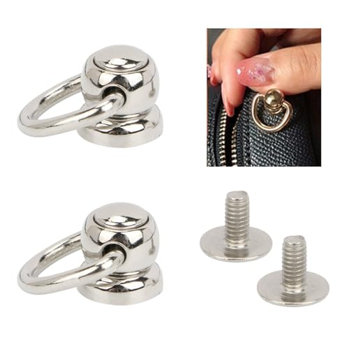 trekko ショルダーストラップ 留め具 トチカン バッグ 金具 後付け ネジ式 ２個 (１組) (シルバー) - trekko - 商品画像