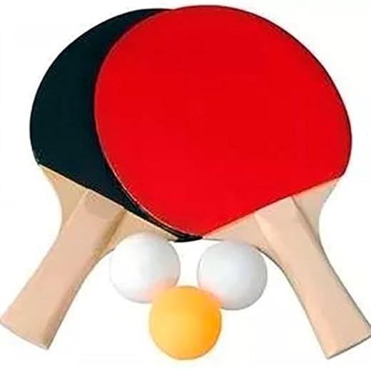 Kit 2 Raquetes para Ping Pong 3 Bolinhas