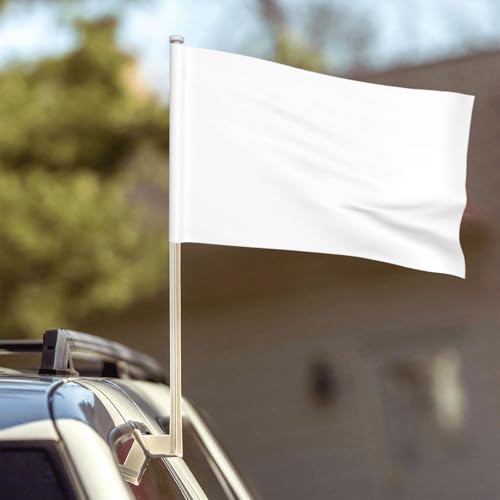 Ubvcxswaq Custom Car Flags Double-Sided Design Your Own Personalized Car Vehicle Flag With Logo Photo Text Home Yard Flags Outdoor Decor for Patio, 1pcWhite, 12