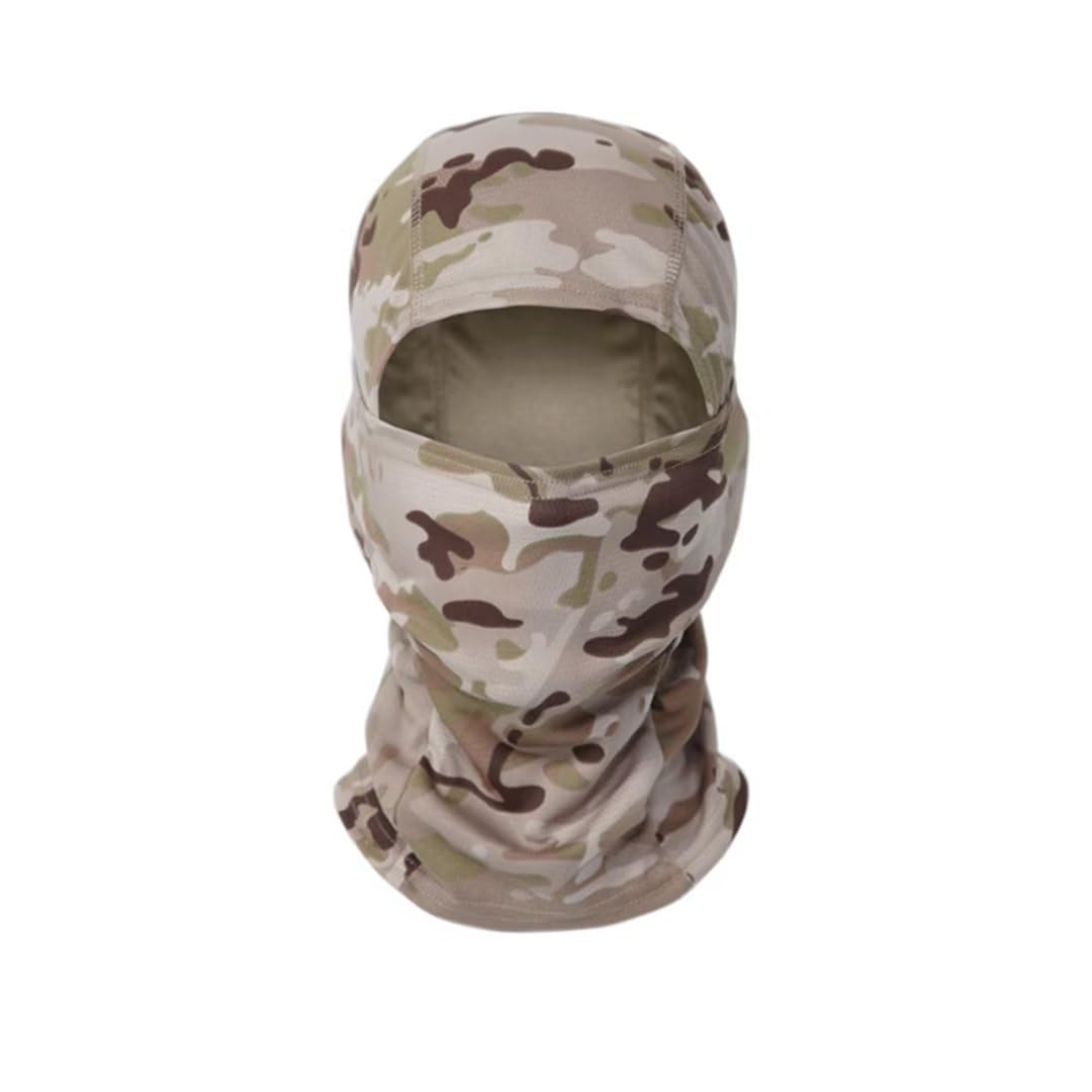 Camo Balaclava Head Mask Full Face Cover Windproof Sun UV Protection Hood for Men