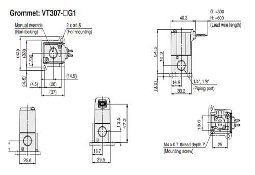 Electrovanne VT307 contre les pertes de pression commande directe type poppet - 5