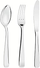 Faqueiro Aço Inox com Facas de Mesa Forjadas com 101 Peças Tramontina Pacific Prata