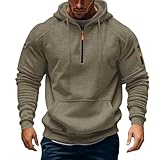  Hoodie Herren, Oversize Kapuzenpullover, Kapuzenjacke große Kapuze Sweatshirt, Herren Sweatjacke Männer Warme Kapuzenjacke Winter Pullover Mantel Reißverschluss Sport Pullover Warm Winter Mantel