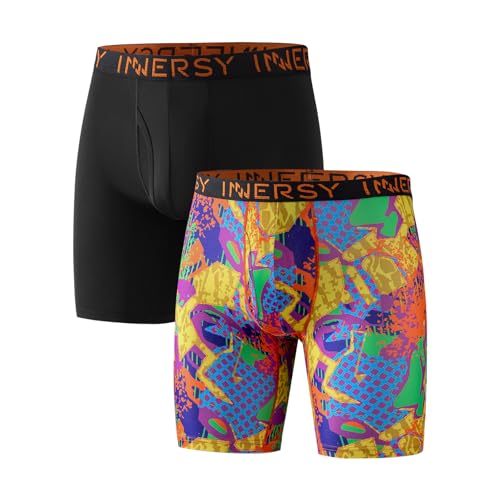 INNERSY Boys' Underwear Breathable Boxer Briefs Lightweight Soft Quick Dry Shorts 2-Pack