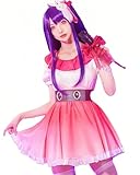 Ai Hoshino Cosplay Costume, Manga Oshi No Ko Idol Cosplay Dress Outfit with Wig, Anime Performance Suit for Women, Halloween (Style 3, 3XL)