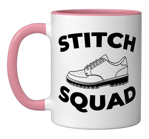 Cobbler Squad Leather Shoe Repair Mug Pink/White