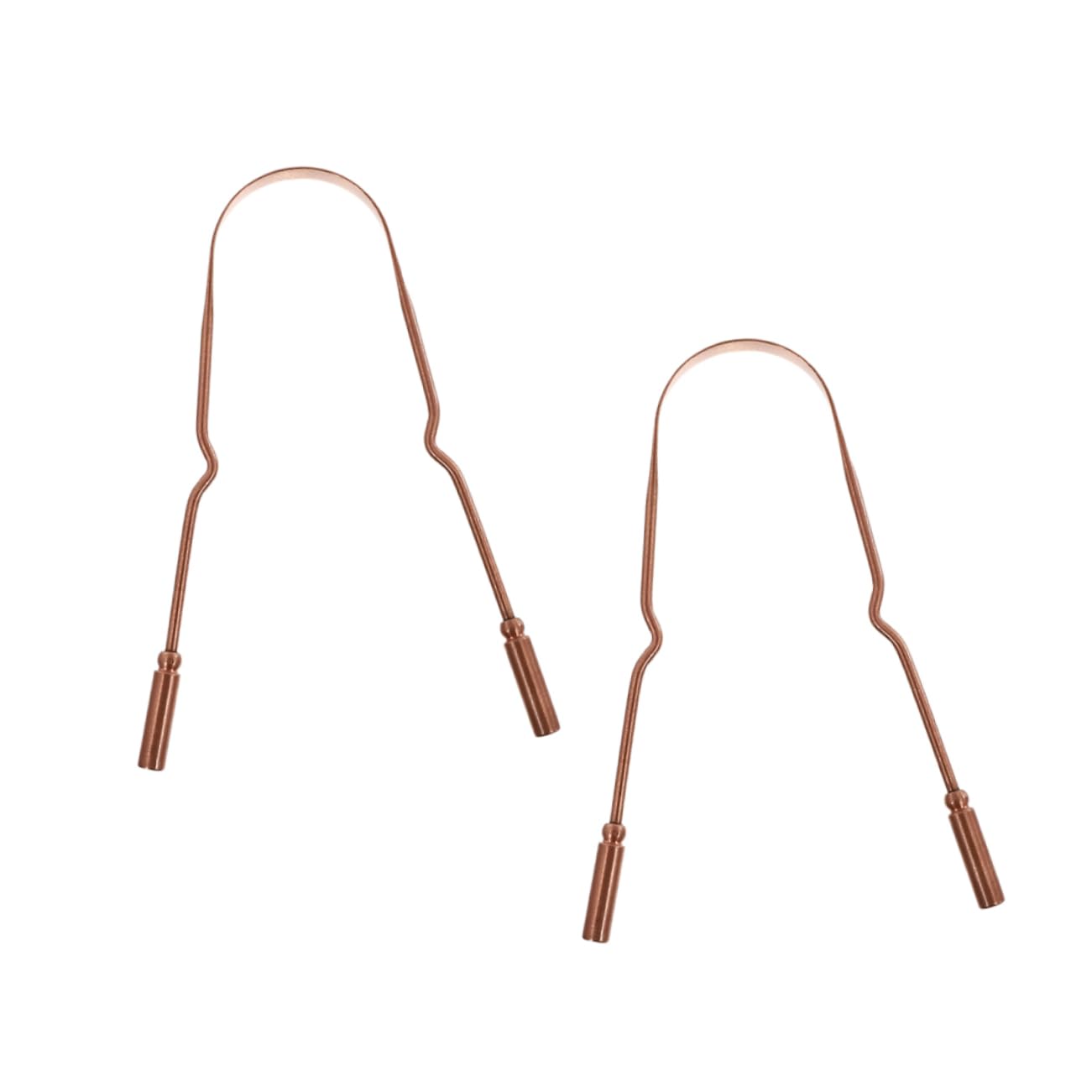 minkissy 2 Pcs Gold Scrapers Durable Oral Cleaning Devices for Breath Oral Care Tool for Teens Adults Easy to Use Gentle Mouth