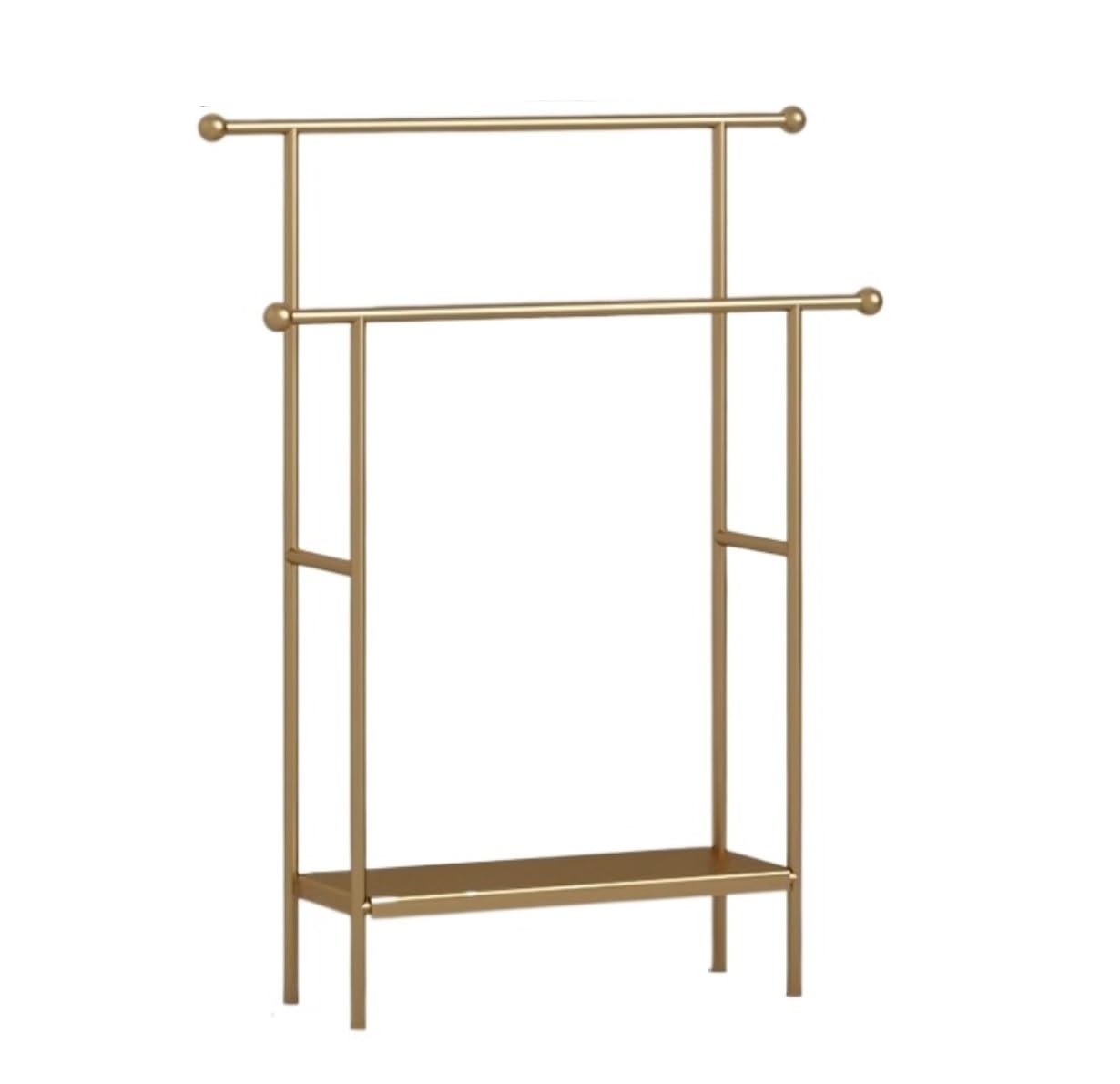 DKRAHRJJ Towel Rail Towel Holder Stand Freestanding Towel Rack 2 Tier Standing Towel Shelf with Storashelf for Bathroom Laundry Room/D/65 * 22 * 90Cm