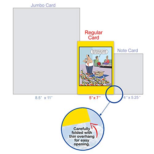 Nobleworks - 1 Cartoon Birthday Greeting Card Funny - Hilarious Bday Notecard With Envelope, Comic Humor Celebration - Fartbit C9323Bdg #TOP19