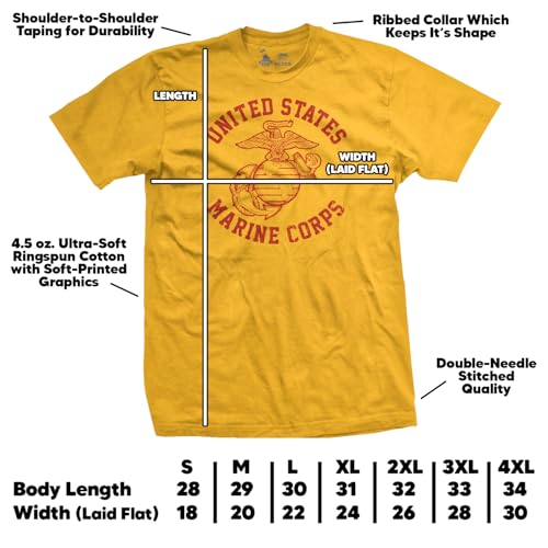 US Marine Corps Shirt for Men | 100% USA Cotton, Crewneck Marines Shirt | US Marine Corps Apparel4