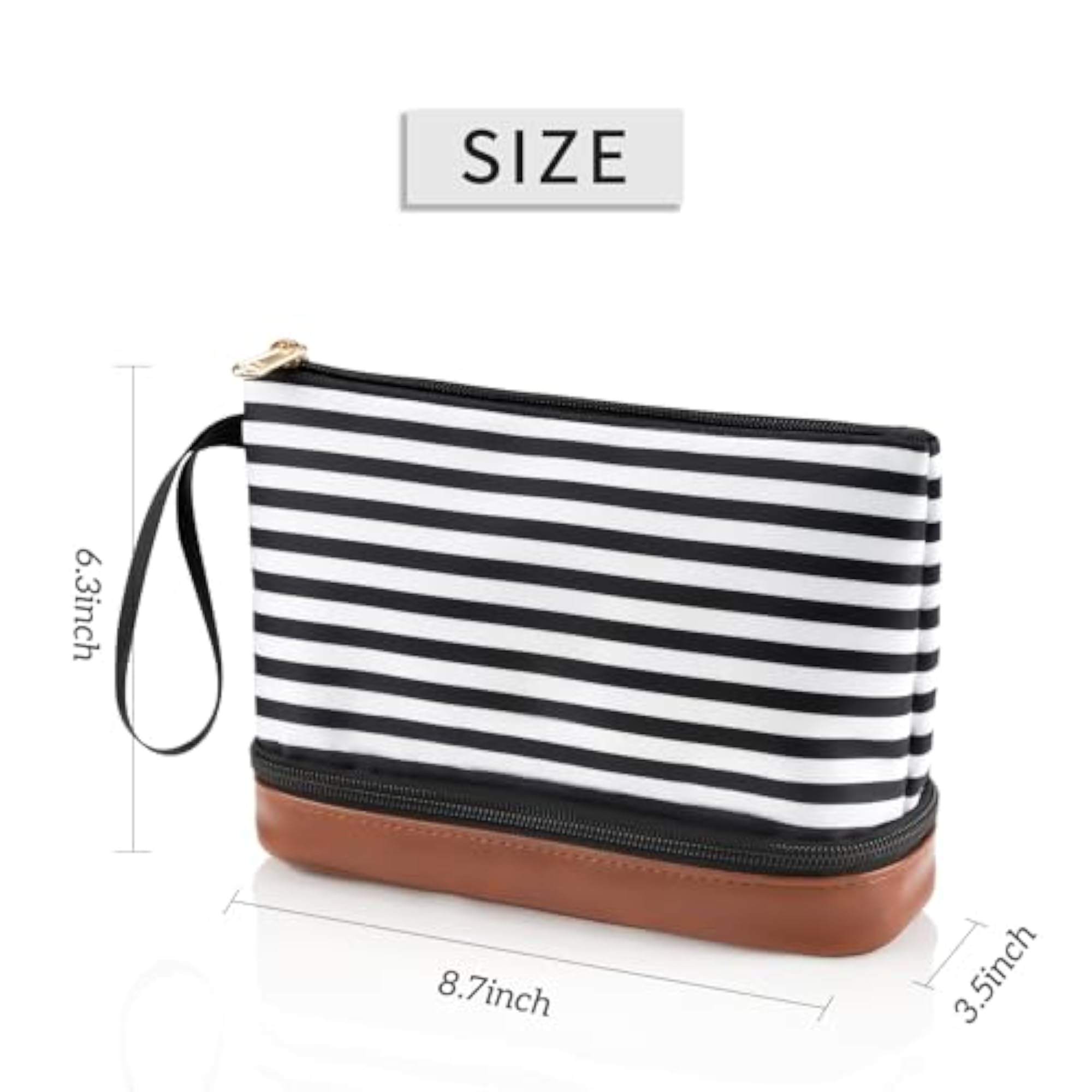 Makeup Organizer Bag for Women, Travel Cosmetic Pouch