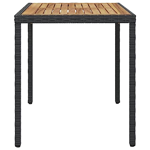 Mesa de jardín de ratán que no se oxida para terrazas sin espacio 4