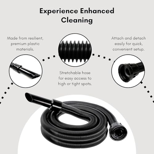 Compatible Henry Hoover Hose Replacement Pipe - 2.5 Meter Hetty Henry Attachments Parts 32mm Fitting Vacuum Hose| Improves Reach, Powerful Suction, Easy Installation | Cleaning Adaptor Tool Included. - Image 3