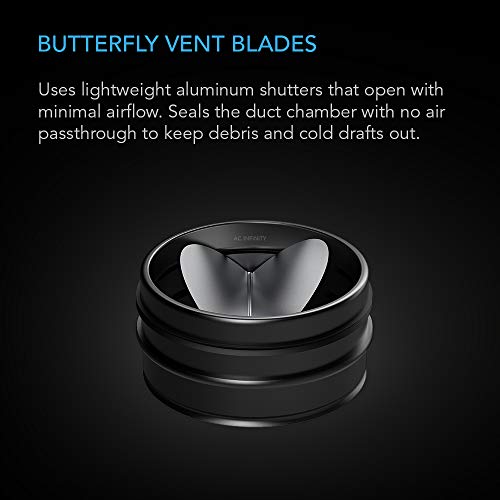 Ac Infinity 6" Backdraft Damper, One-Way Airflow Ducting Insert With Spring-Loaded Folding Blades For 6” Ducting In Range Hoods And Bathrooms Fans #TOP2